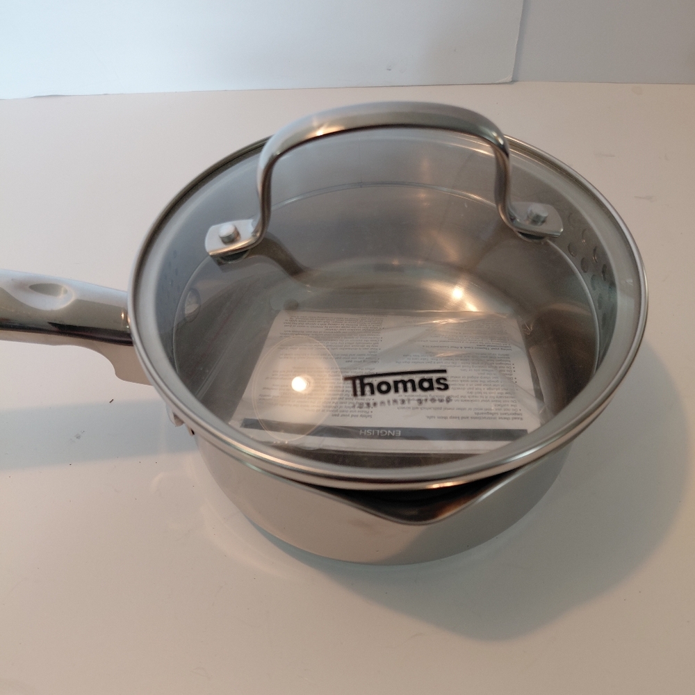Thomas Rosental Stainless Steel Saucepan with Glass Lid - Silver - Picture 2 of 6
